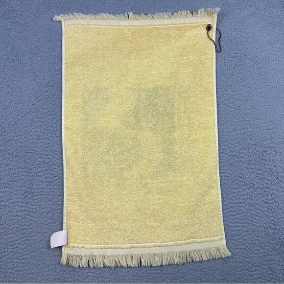 Silver Creek Golf Towel Yellow Logo Morganton NC Golfer Cannon Vintage USA Made - Picture 3 of 7